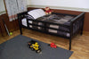 A&L Furniture Company VersaLoft Twin Mission Bed with Safety Rails, Black paint
