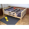 A&L Furniture Company VersaLoft Full Mission Bed with Safety Rails, Unfinished