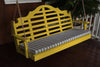 A&L Furniture Amish-Made Pine Marlboro Porch Swing, Canary Yellow