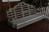 A&L Furniture Amish-Made Pine Marlboro Porch Swing, Olive Gray