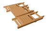 A&L Furniture Poly Square Coronado Folding Bistro Set, Cedar