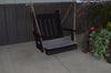 A&L Furniture Amish-Made Pine Traditional English Chair Swing, Black