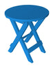 A&L Furniture Poly Round Folding Bistro Table, Blue