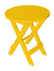 A&L Furniture Poly Round Folding Bistro Table, Lemon Yellow