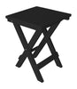 A&L Furniture Poly Square Folding Bistro Table, Black