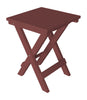 A&L Furniture Poly Square Folding Bistro Table, Cherrywood