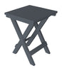 A&L Furniture Poly Square Folding Bistro Table, Dark Gray