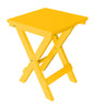 A&L Furniture Poly Square Folding Bistro Table, Lemon Yellow