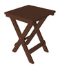 A&L Furniture Poly Square Folding Bistro Table, Tudor Brown