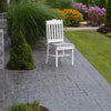 A&L Furniture Amish-Made Poly Royal Dining Chair, White