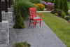 A&L Furniture Amish-Made Poly Traditional Dining Arm Chair, Bright Red