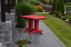 A&L Furniture Amish-Made 4' Outdoor Poly Dining Table, Bright Red