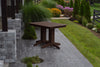 A&L Furniture Amish-Made 4' Outdoor Poly Dining Table, Tudor Brown