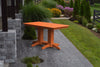 A&L Furniture Amish-Made 5' Outdoor Poly Dining Table, Orange
