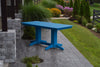 A&L Furniture Amish-Made 6' Outdoor Poly Dining Table, Blue