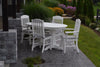 A&L Furniture Poly 5pc Classic Dining Set with Oval Table