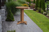 A&L Furniture 33" Round Outdoor Poly Bar Table, Cedar