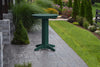 A&L Furniture 33" Round Outdoor Poly Bar Table, Turf Green
