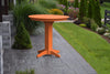 A&L Furniture 44" Round Outdoor Poly Bar Table, Orange