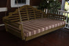 A&L Furniture Amish-Made Yellow Pine Marlboro Swing Bed, Coffee