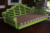 A&L Furniture Amish-Made Yellow Pine Marlboro Swing Bed, Lime Green