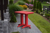 A&L Furniture Amish Outdoor Poly 4' Rectangular Bar Table, Bright Red