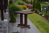 A&L Furniture Amish Outdoor Poly 4' Rectangular Bar Table, Tudor Brown