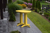 A&L Furniture 4' Oval Amish-Made Poly Bar Table, Lemon Yellow