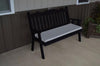A&L Furniture Amish-Made Pine Royal English Garden Bench, Black