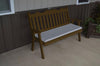 A&L Furniture Amish-Made Pine Royal English Garden Bench, Coffee