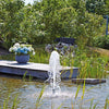 Fountain pump fitted with Oase 1" Frothy 35-10E Fountain Nozzle