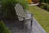 A&L Furniture Amish-Made Pine Kennebunkport Adirondack Chair, Olive Gray