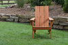 A&L Furniture Cedar Wood Modern Adirondack Chair, Cedar Stain