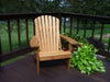 A&L Furniture Amish-Made Pressure-Treated Pine Fanback Adirondack Chair, Cedar Stain