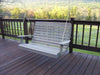 A&L Furniture Amish-Made Pressure-Treated Pine Highback Porch Swing, Gray