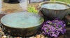 Beautiful cascading patio fountain using Aquascape® Spillway Bowl and Basin Landscape Fountain Kit