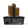 Diagram showing Aquascape® AquaBasin® Fountain Basin supporting heavy basalt columns