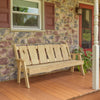 A&L Furniture Blue Mountain Series 6' Rustic Live Edge Timberland Garden Bench, Unfinished
