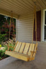 A&L Furniture Blue Mountain Series 4' Rustic Live Edge Timberland Porch Swing, Natural Stain