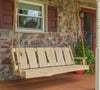 A&L Furniture Blue Mountain Series 6' Rustic Live Edge Timberland Porch Swing, Unfinished