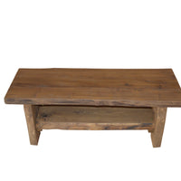 A&L Furniture Blue Mountain Sunrise Thicket Coffee Table, Mushroom Stain