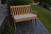 A&L Furniture Amish-Made Poly Traditional English Garden Bench, Cedar