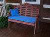 A&L Furniture Amish-Made Poly Marlboro Garden Bench, Cherrywood