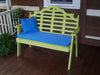 A&L Furniture Amish-Made Poly Marlboro Garden Bench, Tropical Lime