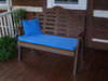 A&L Furniture Amish-Made Poly Marlboro Garden Bench, Tudor Brown