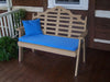 A&L Furniture Amish-Made Poly Marlboro Garden Bench, Weathered Wood