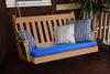 A&L Furniture Amish-Made Poly Traditional English Porch Swing, Cedar