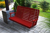 A&L Furniture Amish-Made Poly Winston Porch Swing, Bright Red