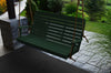 A&L Furniture Amish-Made Poly Winston Porch Swing, Turf Green