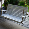 A&L Furniture Amish-Made Poly Winston Porch Swing, White